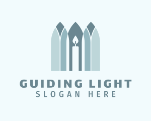 Church Candle Parish logo design