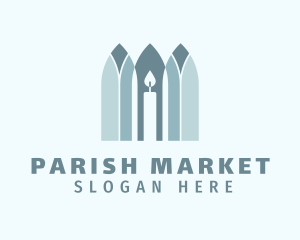 Church Candle Parish logo design