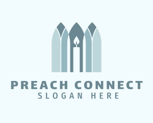 Church Candle Parish logo design