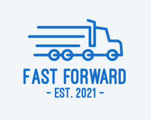 Fast Cargo Truck logo design