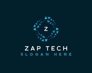 Artificial Intelligence Cyber Tech logo design