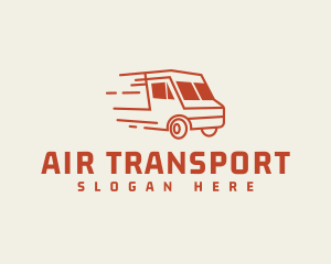 Fast Transport Truck logo design