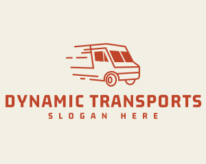 Fast Transport Truck logo design