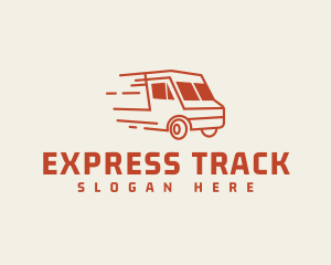 Fast Transport Truck logo design