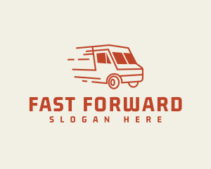 Fast Transport Truck logo design