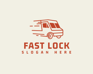 Fast Transport Truck logo design