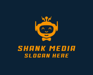 Happy Media Robot  logo design