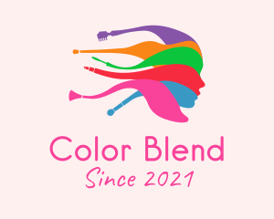 Colorful Female Salon  logo design