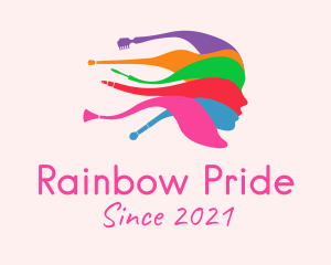 Colorful Female Salon  logo