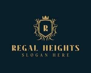 Royal Event Planner Shield logo design