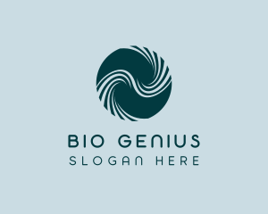 Biotech Science Waves logo design