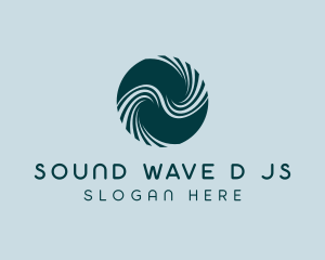 Biotech Science Waves logo design