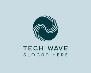 Biotech Science Waves logo design