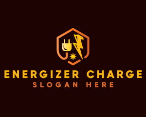 Power Electric Plug logo design