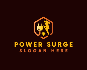 Power Electric Plug logo design