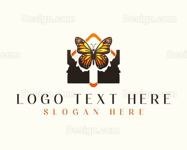 Monarch Butterfly Insect Logo