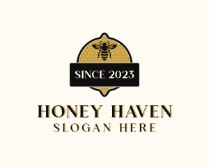 Bee Natural Honeycomb  logo design