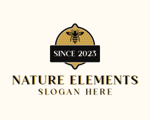 Bee Natural Honeycomb  logo design