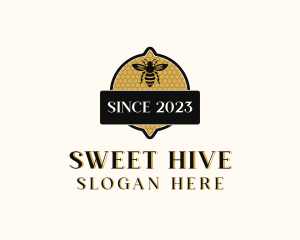 Bee Natural Honeycomb  logo design