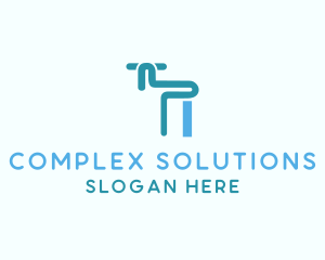 Blue Tap Faucet  logo design