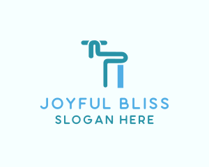 Blue Tap Faucet  logo design