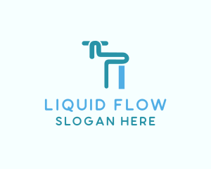 Blue Tap Faucet  logo design