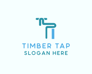 Blue Tap Faucet  logo design