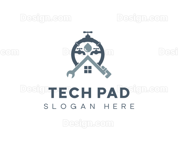 Industrial Home Plumbing Handyman Logo