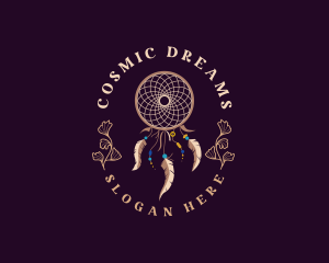 Native Dream Catcher Decoration logo design