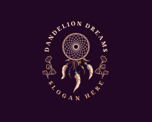 Native Dream Catcher Decoration logo design