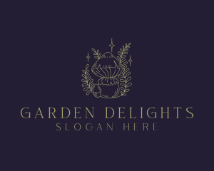 Garden Herbal Shrooms logo design