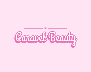 Girly Heart Script logo design