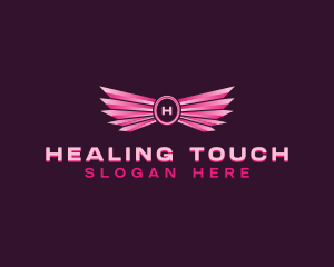 Wings Angelic Wellness logo design