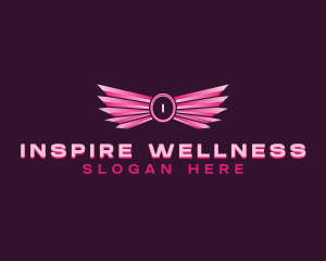 Wings Angelic Wellness logo design