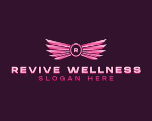 Wings Angelic Wellness logo design