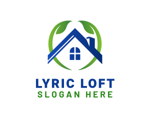 House Leaf Real Estate logo design