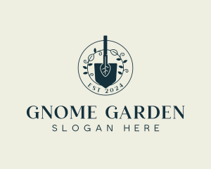 Garden Landscaping Shovel logo design