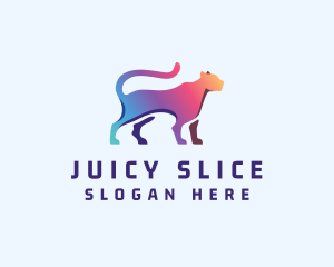 Gradient Wild Jaguar logo design