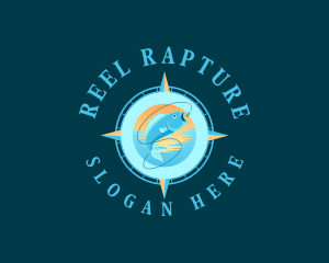 Fish Fishing Compass logo