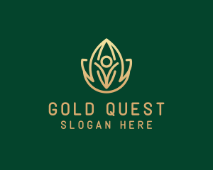 Gold Yoga Studio  logo design