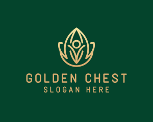 Gold Yoga Studio  logo design