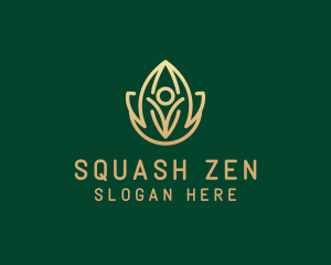 Gold Yoga Studio  logo design