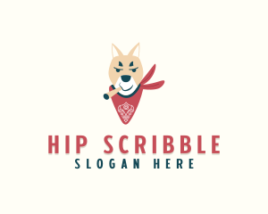 Cigar Hip Hop Dog logo design