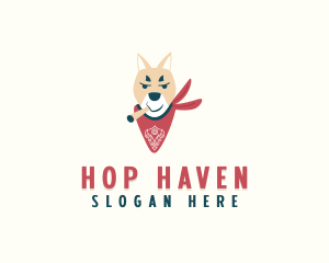 Cigar Hip Hop Dog logo design