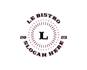 Rustic Hipster Bar Bistro logo design