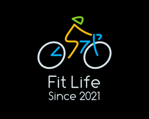 Minimalist Cyclist Athlete logo