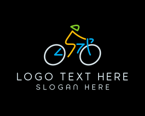 Minimalist Cyclist Athlete logo