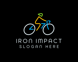 Minimalist Cyclist Athlete logo