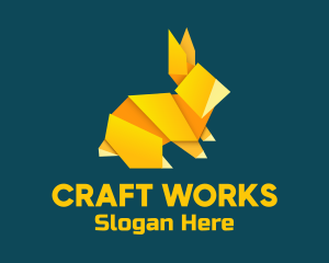 Yellow Rabbit Origami logo