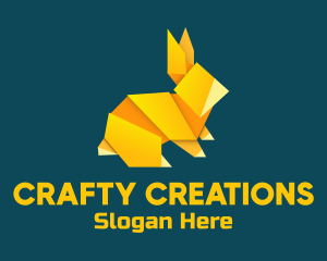 Yellow Rabbit Origami logo